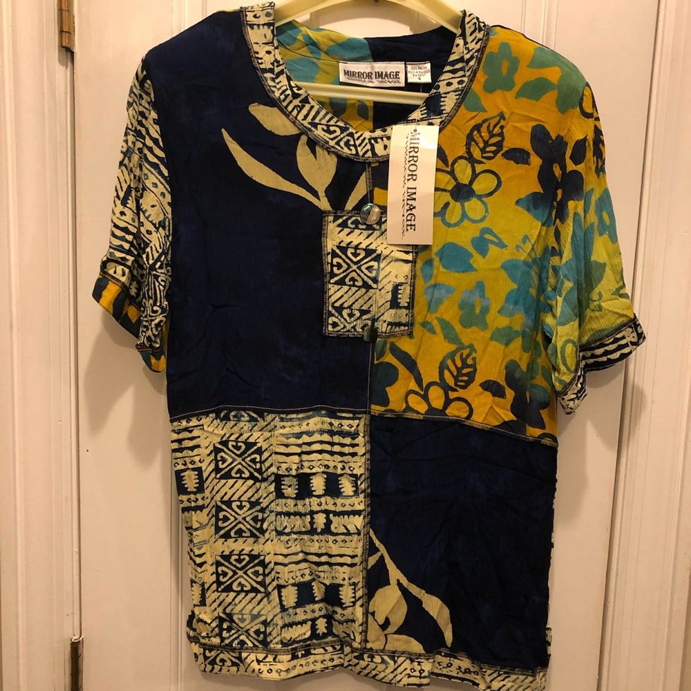 Mirror Image Indonesian Batik Shorts & Top Set